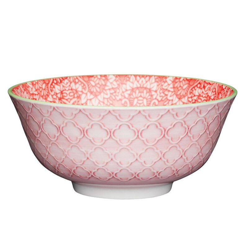Mikasa Red Damask Does It All Bowl 15.7cm image number 0